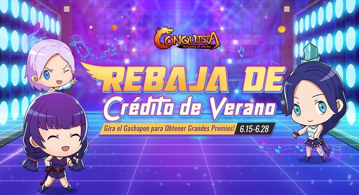 Conquista Online - Rebaja de crédito de verano