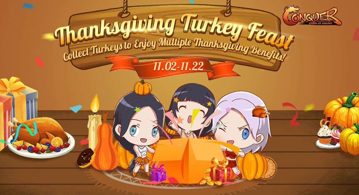 Conquer Online thanksgiving turkey feast
