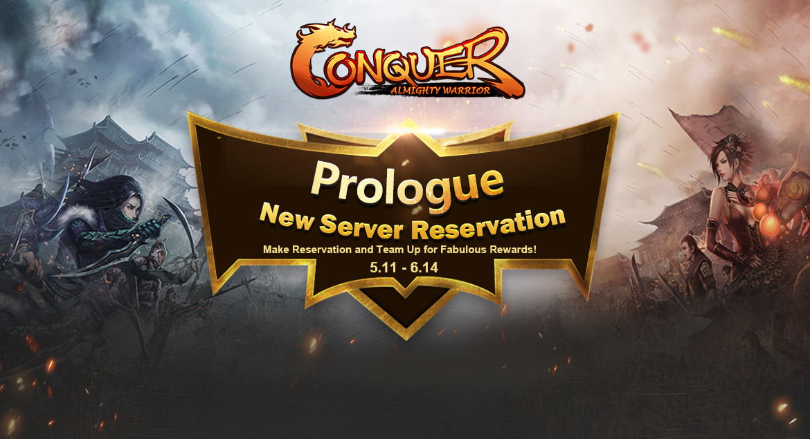 Conquer online - prologue New server reservation