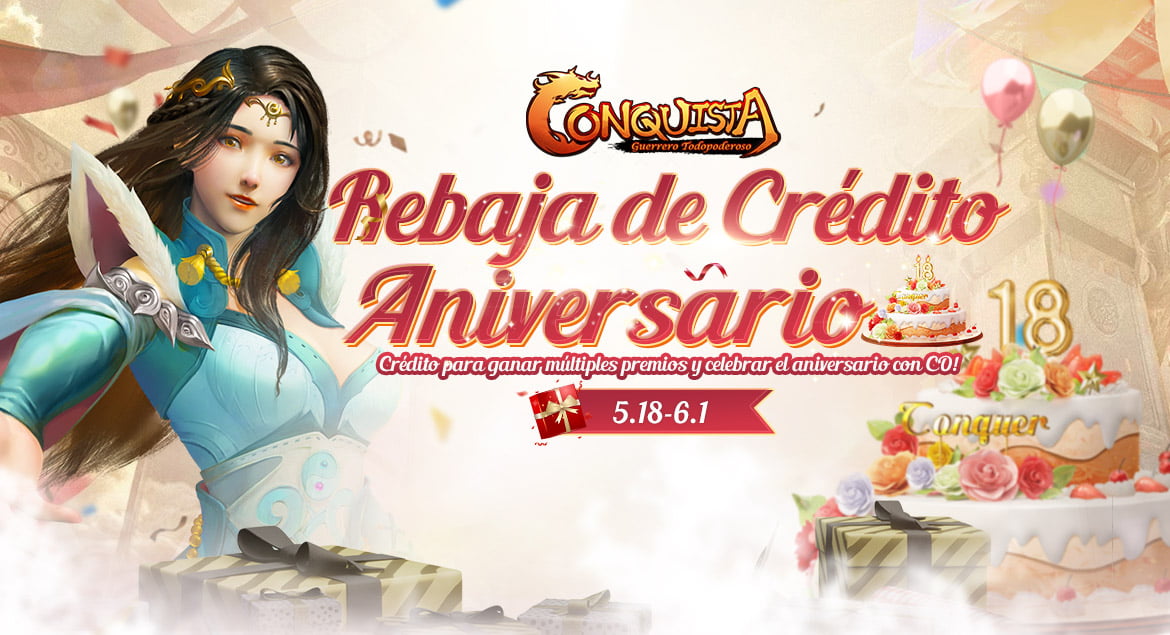 conquista online - rebaja de credito aniversario